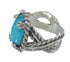 Sterling Silver And Southwest Turquoise Ring Size 6-3/4 RX62028
